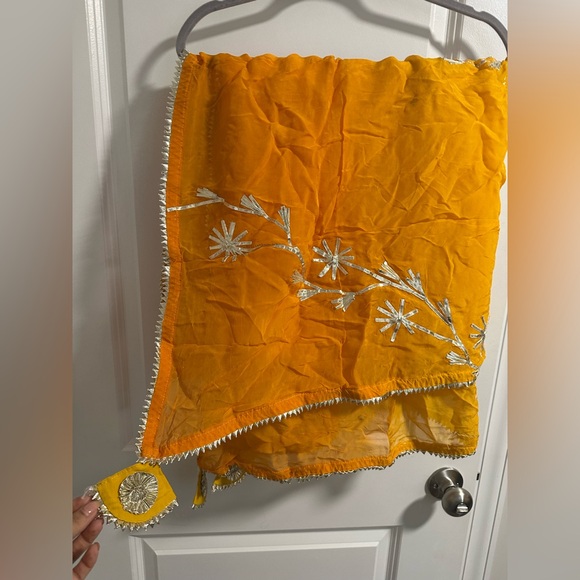 Yellow Mellow Gotapatti Sharara Set - Picture 5 of 5